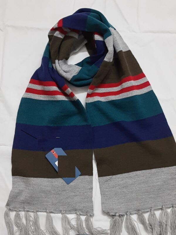 LONG SCURF YARN: 100% ACRYLIC GG: 3 COLOR: MULTI SIZE: S-----M-----L-----XL LENGTH 122"--124"--126"--128" WIDTH 8"----8"----8"----8" ACCESSORIES: 1) YKK METAL ZIPPER 2) SHANK BUTTON 3) RIVET WARNING NOTE TO USE: ***DO NOT WASH WITH HOT WATER/BOILED WATER, IF USE THIS WILL BE MELTED, PLEASE USE WOOL DETERGENT, SURF EXCEL ***DO NOT IRON BY ELECTRIC IRON, PLEASE USE STEAM IRON ***HOW TO WASHING MACHINE WOOL SWEATERS? 1. WOOL CAN SAFELY BE WASHED IN A WASHING MACHINE IN THE COMFORT OF YOUR OWN HOME. THIS INCLUDES SWEATERS, PANTS, SOCKS AND BLANKETS. 2. CHECK YOUR GARMENT'S CARE CLAIM SAYS THAT YOU CAN MACHINE WASH YOUR WOOL SWEATER, THEN IT MEANS IT CAN SAFELY BE MACHINE WASHED IN A WASHING MACHINE MULTIPLE TIMES, WITHOUT SHRINKAGE TAKING PLACE. 3. TURN YOUR WOOL SWEATER INSIDE OUT, OR USE A LAUNDRY BAG 4. ADD A WOOL DETERGENT, PREFERABLY A WOOLMARK-APPROVED DETERGENT. 5. SET YOUR CYCLE TO THE WOOL SETTING. IF YOUR WASHING MACHINE DOES NOT HAVE A WOOL CYCLE, THEN IT IS RECOMMENDED TO USE THE COLD WATER WASH OR WASH CYCLE FOR DELICATES. ***HOW TO HAND WASH WOOL SWEATERS? 1. FILL A TUB WITH CLEAN, LUKEWARM WATER 2. ADD A WOOL DETERGENT (SURF EXCEL), PREFERABLY A WOOLMARK-APPROVED DETERGENT. 3. SOAK WOOL GARMENT FOR 10 MINUTES 4. RINSE THOROUGHLY IN LUKEWARM WATER 5. RINSE AGAIN IN COLD WATER. ***HOW TO DRY WOOL SWEATERS KNITWEAR - SUCH AS SWEATERS - SHOULD BE FLAT-DRIED IN THE SHADE.