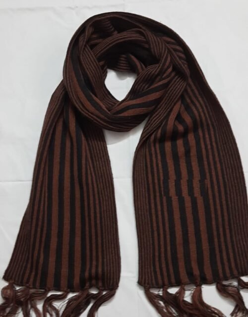 YARN: 100% ACRYLIC GG: 3 COLOR: MULTI SIZE:              S-----M-----L-----XL LENGTH    122"--124"--126"--128" WIDTH         8"----8"-----8"-----8" WARNING NOTE TO USE: ***DO NOT WASH WITH HOT WATER/BOILED WATER, IF USE THIS WILL BE MELTED, PLEASE USE WOOL DETERGENT, SURF EXCEL ***DO NOT IRON BY ELECTRIC IRON, PLEASE USE STEAM IRON ***HOW TO WASHING MACHINE WOOL SWEATERS? 1. WOOL CAN SAFELY BE WASHED IN A WASHING MACHINE IN THE COMFORT OF YOUR OWN HOME. THIS INCLUDES SWEATERS, PANTS, SOCKS AND BLANKETS. 2. CHECK YOUR GARMENT'S CARE CLAIM SAYS THAT YOU CAN MACHINE WASH YOUR WOOL SWEATER, THEN IT MEANS IT CAN SAFELY BE MACHINE WASHED IN A WASHING MACHINE MULTIPLE TIMES, WITHOUT SHRINKAGE TAKING PLACE. 3. TURN YOUR WOOL SWEATER INSIDE OUT, OR USE A LAUNDRY BAG 4. ADD A WOOL DETERGENT, PREFERABLY A WOOLMARK-APPROVED DETERGENT. 5. SET YOUR CYCLE TO THE WOOL SETTING. IF YOUR WASHING MACHINE DOES NOT HAVE A WOOL CYCLE, THEN IT IS RECOMMENDED TO USE THE COLD WATER WASH OR WASH CYCLE FOR DELICATES. ***HOW TO HAND WASH WOOL SWEATERS? 1. FILL A TUB WITH CLEAN, LUKEWARM WATER 2. ADD A WOOL DETERGENT (SURF EXCEL), PREFERABLY A WOOLMARK-APPROVED DETERGENT. 3. SOAK WOOL GARMENT FOR 10 MINUTES 4. RINSE THOROUGHLY IN LUKEWARM WATER 5. RINSE AGAIN IN COLD WATER. ***HOW TO DRY WOOL SWEATERS KNITWEAR - SUCH AS SWEATERS - SHOULD BE FLAT-DRIED IN THE SHADE.