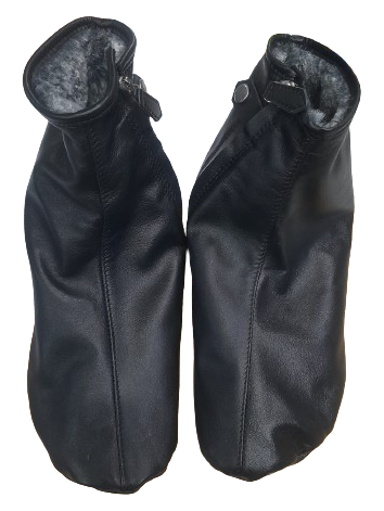 LEATHER SOCKS FOR MEN & WOMAN WITH SHERPA LINED 102